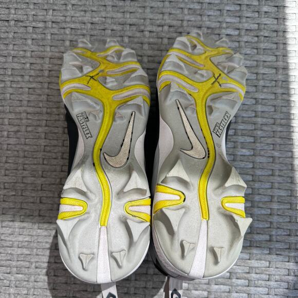 Nike Huarache Fastflex Football Cleats Lace Up 923429-015 Black Gray Mens‎ 10.5 - Picture 7 of 8